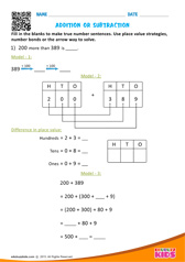 Addition or Subtraction