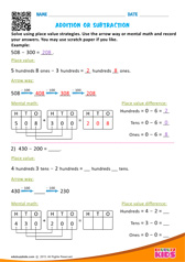 Addition or Subtraction