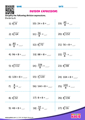Division expressions