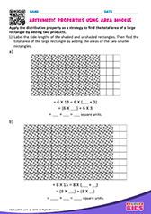 Arithmetic properties using area models