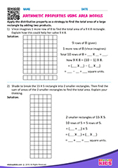 Arithmetic properties using area models
