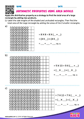 Arithmetic properties using area models