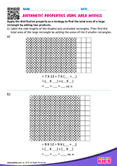 Arithmetic properties using area models