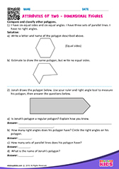 Attributes of 2 Dimensional Figures