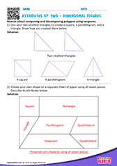 Attributes of 2 Dimensional Figures