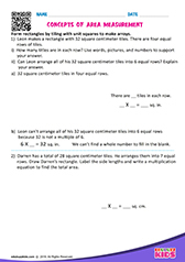 Concepts of Area Measurements