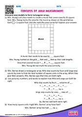 Concepts of Area Measurements