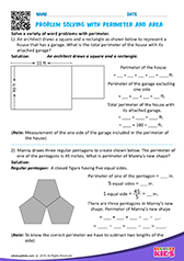 Problem Solving with Perimeter and Area