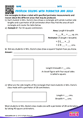 Problem Solving with Perimeter and Area
