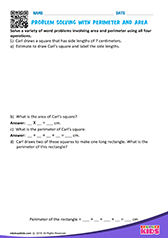 Problem Solving with Perimeter and Area