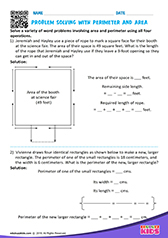 Problem Solving with Perimeter and Area