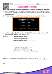 Solving word problems