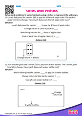 Solving word problems