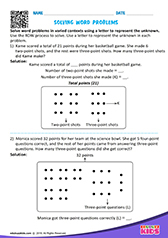 Solving word problems