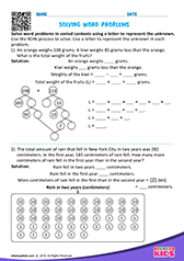 Solving word problems
