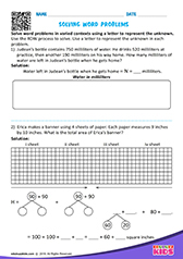Solving word problems
