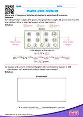 Solving word problems