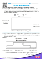 Solving word problems