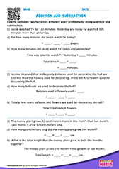 Addition and subtraction