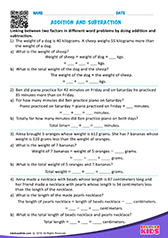 Addition and subtraction