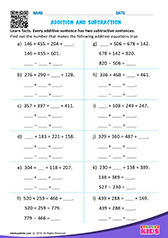 Addition and subtraction