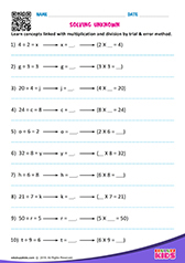 Solve by Trial and Error Method
