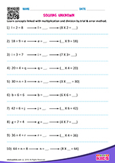 Solve by Trial and Error Method