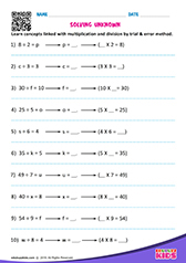 Solve by Trial and Error Method