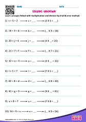 Solve by Trial and Error Method