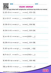Solve by Trial and Error Method