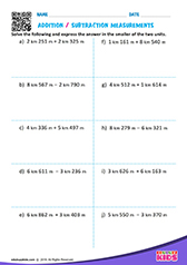 Addition and Subtraction of Measurement