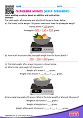 Calculating weights