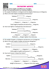 Calculating weights