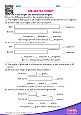 Calculating weights