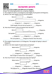 Calculating weights