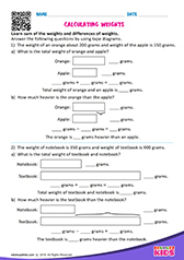 Calculating weights