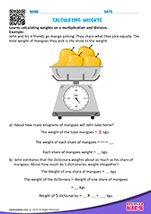 Calculating weights