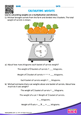 Calculating weights