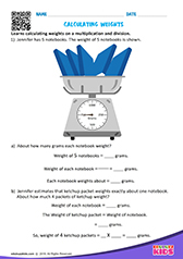 Calculating weights