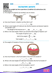 Calculating weights