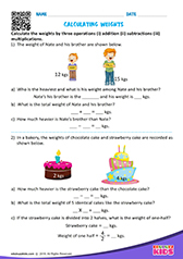 Calculating weights