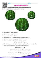 Calculating weights