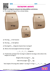 Calculating weights
