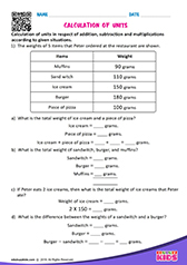 Calculation of units