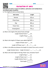 Calculation of units