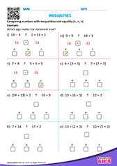 Comparing Numbers with Inequalities