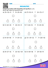 Comparing Numbers with Inequalities