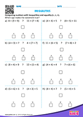 Comparing Numbers with Inequalities