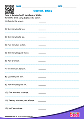 Write the Time in Analogue