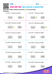Even and Odd Number Sentence